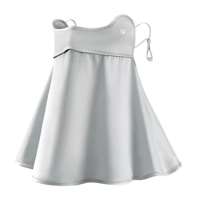 100% Silk Summer UV Protection Face Mask Neck Gaiter Scarf Balaclava for Female - Image 1 of 4