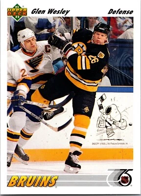 1991-92 Upper Deck - #370 Glen Wesley - Image 1 of 2