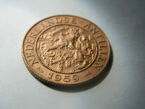 1959 2 1/2 Cent - Juliana - Netherlands Antilles - KM5 - UNC coin - superb - Picture 1 of 4