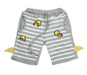 Sugarduck Drawstring Knit Shorts Girls Size 6 Gray Heather Stripe - Picture 1 of 9