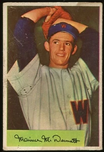 1954 Bowman #56 Maury McDermott Washington Senators - Picture 1 of 2