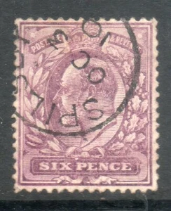 CDS GB Edward VII SG245a 6d púrpura pálido opaco calcáreo - Imagen 1 de 1