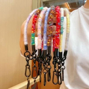 Handwoven Mobile Phone Lanyard Plush Hanging Rope Portable Anti-lost Rope - Photo 1/19