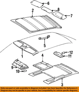 MERCEDES OEM 90-03 300D Roof Interior Trim-Bulb 072601012230 - Picture 1 of 1