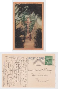 TurtlesTradingPost- Santa Barbara Mission 1941- Sierra Madre, CA Cancel Postcard - Picture 1 of 1