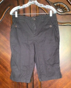 Gloria Vanderbilt Women Size 12 Short Chino High Rise Knee Length Brown - Picture 1 of 16