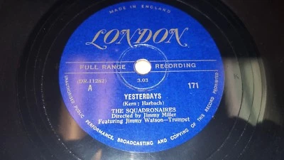 THE SQUADRONAIRES Yesterdays / I Don't Want To Meet Anymore EX! 78 London 171 - Image 1 of 2