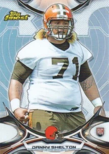Topps Finest Refractor Danny Shelton #47 RC 2015 novato Cleveland Browns 🏈 - Imagen 1 de 2