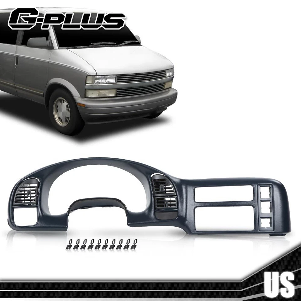 Panel de bisel de embellecimiento de radio de tablero apto para Chevrolet Astro GMC Safari 1995-2005 Foto 1 de 4