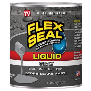 Flex Seal Liquid Gray 32oz. Can - Picture 1 of 1