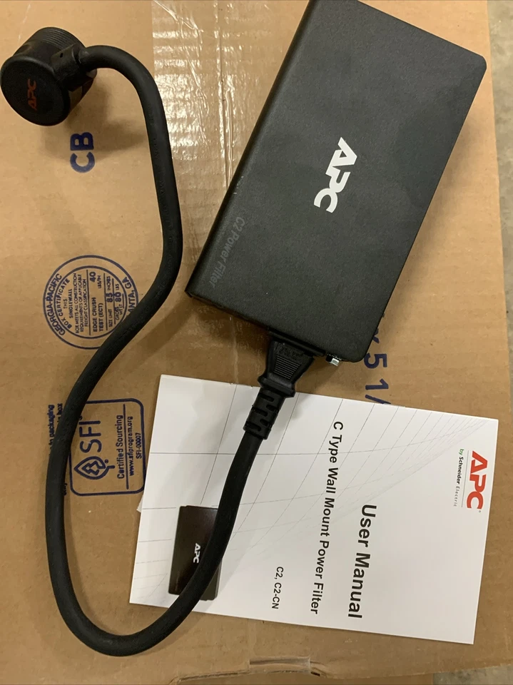 Chief APC C2 Power Filter APC AV C Type 2 Outlet Wall Mount 120V OEM PLUG - Image 1 of 4