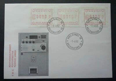 [SJ] Finland 1982 Helsinki ATM (Frama Label stamp FDC) - Image 1 of 4