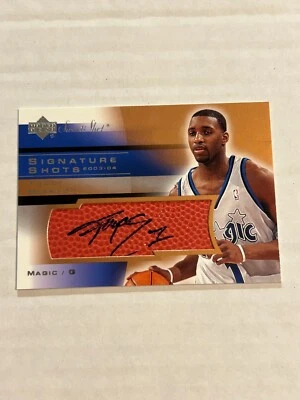 2003-04 Cubierta superior Sweet Shot Tracy McGrady en tarjeta automática Magic SP  Foto 1 de 2
