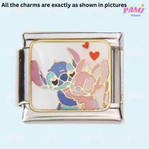 Italienisches Charm Stitch und Lilo Cartoon modulares Glied passt allen klassischen Armband - Bild 1 von 2