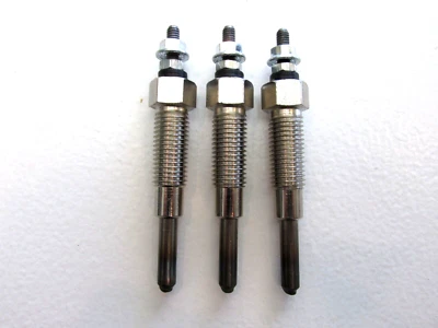 3 bujías incandescentes para motores Iseki E255, E262, E269, E374, E383, E3CC, E3CD, E3CD-T, Foto 1 de 2