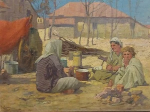 Expressionistisches Gemälde Öl/Lwd. Signiert (Rolf) "Balsam" Ca. 62 x 49 cm - Bild 1 von 12