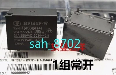 5 PCS NEW HF HF161F-W 12-HT solar photovoltaic inverter relay 31A 12V 4-pin - Image 1 of 2