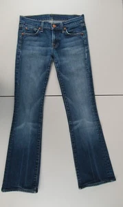 7 FOR ALL MANKIND BOTA CORTE JEANS ETIQUETA TALLA 25 MEDIDA 29x29 #D231 - Imagen 1 de 10