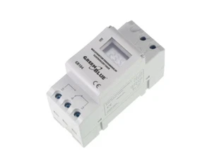 Digitale Zeitschaltuhr Zeitschalter Timer für DIN-Hutschiene Wochenplan 16A 250V - Bild 1 von 9