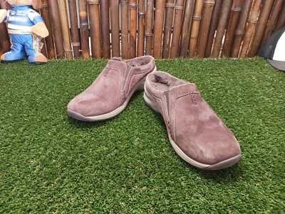 Mocasines Clarks Roseville de gamuza de cuero marrón, zapatillas sin cordones para mujer talla 7,5 M Foto 1 de 4
