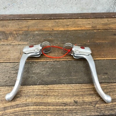Dia Compe BMX Brake Lever Set Prebent 1979 70s  Old School BMX Red Dot Vintage - Image 1 of 4