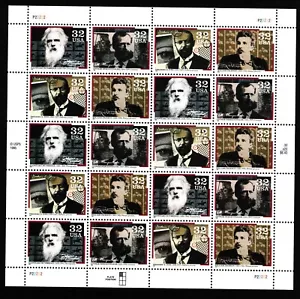 US 3061-3064 MNH 1996 Communication Pioneers Linotype Ives Muybridge Dickson - Picture 1 of 2