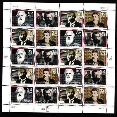 US 3061-3064 MNH  1996 Communication Pioneers Linotype Ives Muybridge Dickson - Image 1 of 2