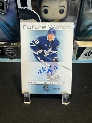 2022-23 SP Authentic - 2012-13 Retro Future Watch Auto Nicholas Abruzzese /699  - Image 1 of 2