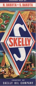 1960 Skelly Road Map: North Dakota South Dakota NOS - Bild 1 von 1