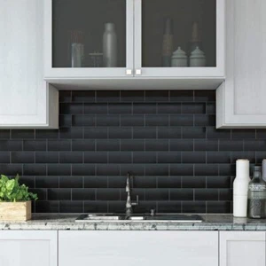 Daltile Ceramic Tile Chemical Resistant Backsplash Black (12.5 sq. ft. /Case) - Picture 1 of 5