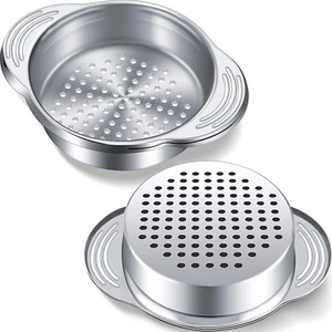 Tuna Can Strainer Stainless Steel Food Can Strainer Sieve Metal Tuna Press Lid C - Picture 1 of 12
