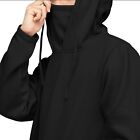 Mens Womens Sports Hoodie Sweatshirt Face Covering Mask Pullover Gym Fitness