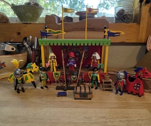 Vintage 1993 Playmobil 3652 Knights Tournament Tent Complete Set - Picture 1 of 16
