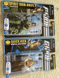 GI Joe Pursuit of Cobra TRU Exclusive QUICK KICK & SPIRIT IRON KNIFE sealed New - Picture 1 of 5