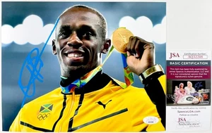 Usain Bolt Signed Beijing 2008 Summer Olympics 8x10 Photo Authentic Auto JSA COA - Picture 1 of 5