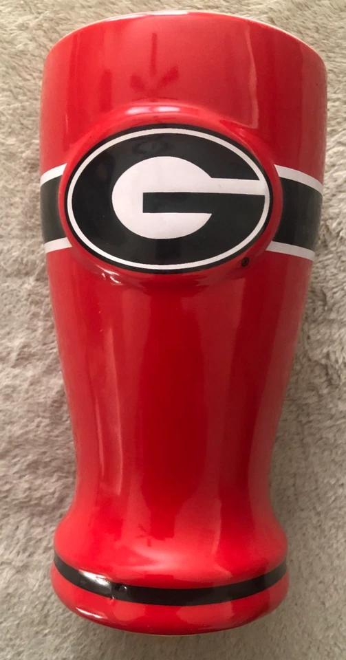 UGA Georgia Bulldogs Beer Mug College Football 20oz Ceramic - Image 1 of 4
