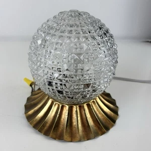 Vintage Halo Light Trend Ceiling Brass and Diamond Point Flush Mount Fixture - Picture 1 of 11