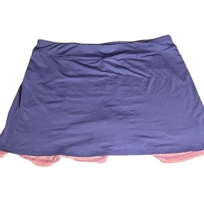 Etonic Color Block Athletic Skort, Purple/Pink/White, Size XL - Image 1 of 4