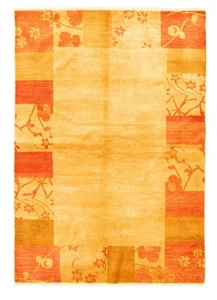 Traditional Hand-knotted Carpet 4'3" x 6'1" Wool Area Rug - Picture 1 of 9