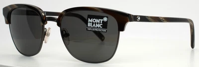 Gafas de sol cuadradas Montblanc MB515S 50A marrón bronce para hombre 53-19-145 B:44 Foto 1 de 4