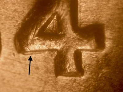 1954-S  DDO-002 Doubled Die Obverse Choice BU Red Uncirculated Lincoln Cent #2 - Image 1 of 3
