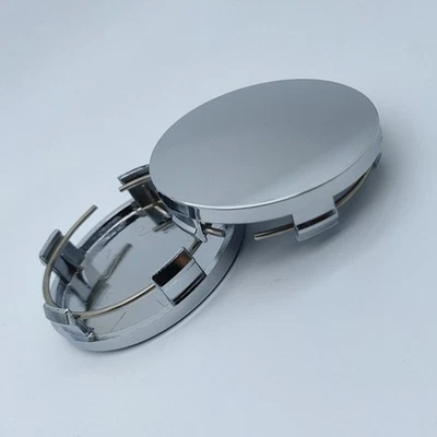 High Quality Material 4pcs Black and Silver Car Hub Center Covers (60mm) - Image 1 of 4