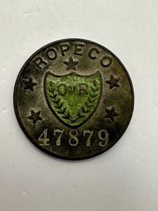 Rogers Peet Company ID dipendente spilla metallo etichetta Ropeco Whitehead & Hoag Newark NJ - Foto 1 di 5