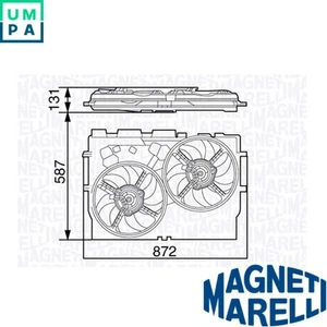 FAN RADIATOR 069422582010 FOR FIAT DUCATO/Bus/Van/Platform/Chassis CITROËN - Picture 1 of 6