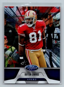 2011 Panini Certified Platinum Blue Braylon Edwards /100 #102 49ers - Picture 1 of 2