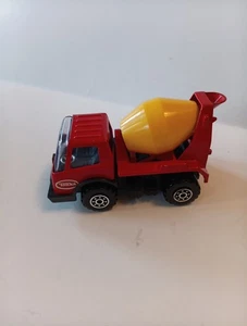 Vintage Diecast Tonka Truck Rosso Giallo Cemento Miscelatore Consegna #A3 Giappone Sciolto - Foto 1 di 5