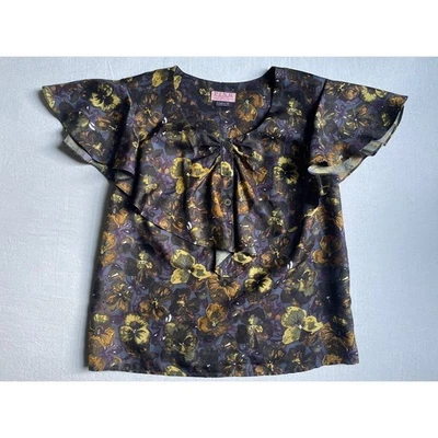 粉色 Thomas 粉色 4 码女式纯丝绸衬衫休闲商务 — 第 1/4 张图片