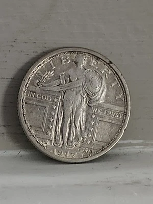 Hermoso Cuarto Libertad Permanente Tipo 1 1917p. Muchos detalles y atractivo visual Foto 1 de 3