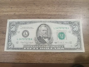 1990 $ 50 Bill - Picture 1 of 2