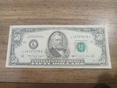 1990 $ 50 Bill - Image 1 of 2